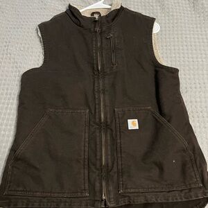 Carhartt Tan Sherpa-Lined Vest